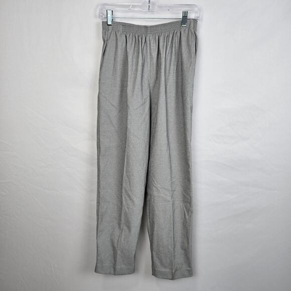 Alfred Dunner Comfort Waist Pants Women's 8 Proportioned Short Gray Pull On NWT - Picture 1 of 16